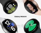 The Galaxy Watch 4 will be available in several cases and sizes. (Image source: 91Mobiles)