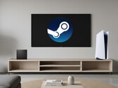 Steam Machine and PS5 seen in a living room