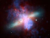 An image showing the galaxy M82.