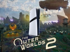 The Outer Worlds 2 banner with PS5 Pro is shown (Image source: Xbox Gaming, Sony PlayStation with edits)