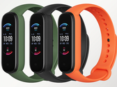 The Amazfit Band 6 comes in olive, midnight black, and orange. (Image source: AliExpress)
