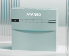 Ayaneo adorns the AM03 with two lighting areas, as well as top-mounted buttons and a dial of some kind. (Image source: Ayaneo)