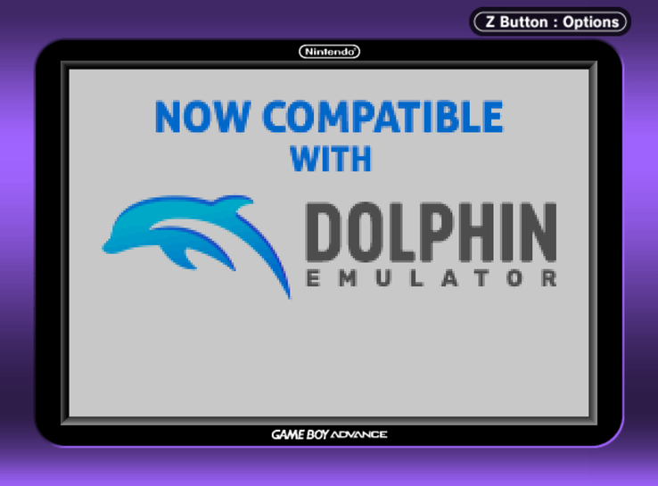 Dolphin's official GBA Player graphic.