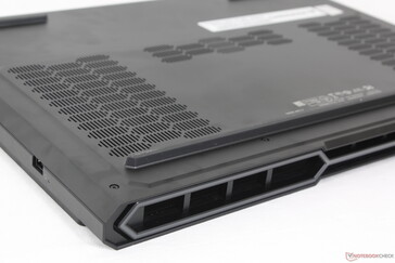 RGB LEDs extend across the rear ventilation grilles and front edge