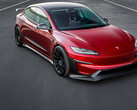 New Aero Kit adds 426 lbs of downforce to the Tesla M3P (Image source: Unplugged Performance/X)