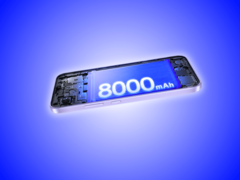 The Oppo K15s packs an 8,000mAh battery.