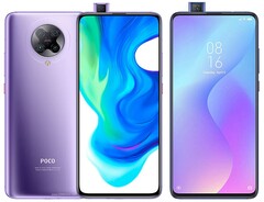 Xiaomi used pop-up cameras in the Poco F2 Pro and Mi 9T Pro/Redmi K20 Pro. (Image source: Xiaomi/GSMArena - edited)