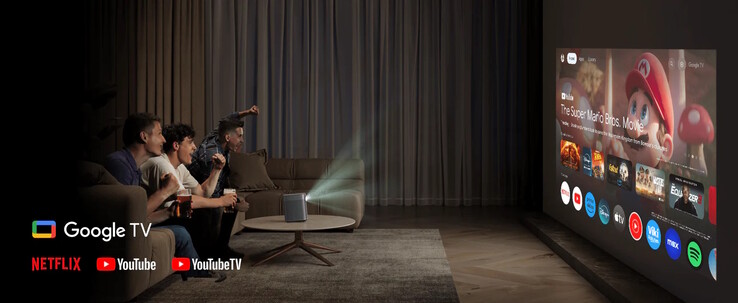 A relatively large distance to the projection surface is required (Image source: Xgimi)