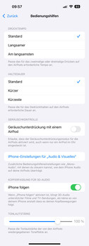 Further settings
