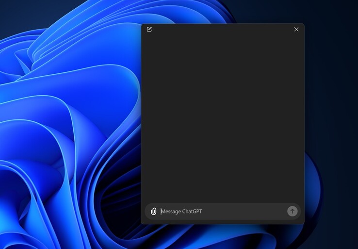 The ChatGPT app for Windows 11 has a picture-in-picture mode. (Image source: Windows Latest)