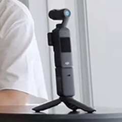 An alleged look at the DJI Osmo Pocket 4 from the rear. (Image source: via Fixed Focus Digital)