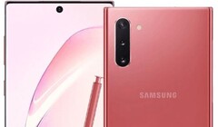 The pink Samsung Galaxy Note 10 may only appear in select markets. (Image source: WinFuture)