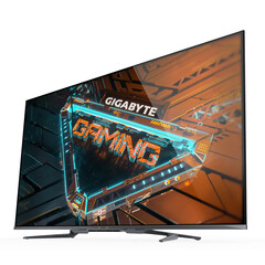 The Gigabyte S55U spans 54.6-inches across and outputs at 4K/120 Hz. (Image source: Gigabyte)
