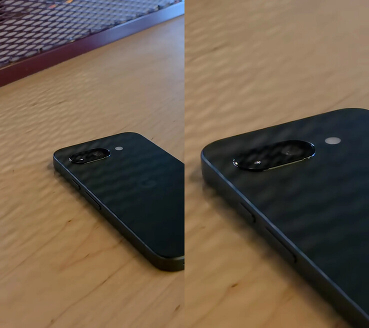 Google Pixel 9a pictured in a Samsung Galaxy S25 Edge leak (Image source: 9to5Google)