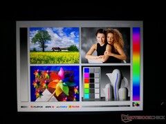 Wide IPS viewing angles for ScreenPad. The display works best when there is little to no ambient lighting to obscure it