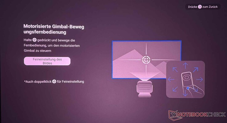 The motorized AI gimbal makes alignment easy.