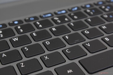 Keys are light and shallow not unlike the keys on many Ultrabooks