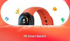 The Mi Band 6/Mi Smart Band 6 has been teased featuring a larger display than the Mi Band 5. (Image source: Xiaomi - edited)