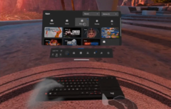 The Oculus v37 software update includes Apple Magic Keyboard support. (Image source: Oculus)