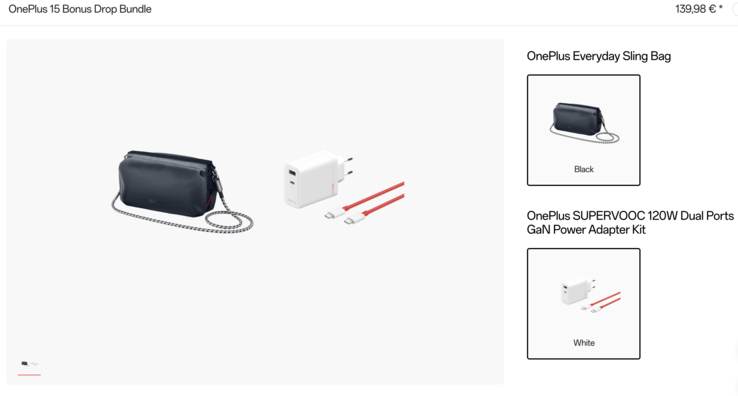 The OnePlus 15 Bonus Drop Bundle. (Image source: OnePlus Germany)