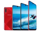 The Samsung Galaxy A70s in red. (Source: Samsung)