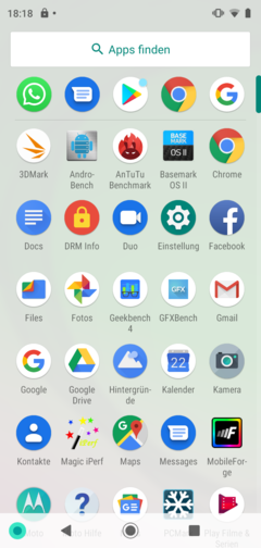 Default app drawer