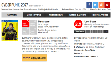 (Image source: Metacritic)