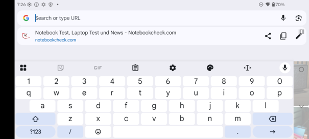 Keyboard landscape