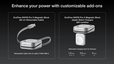 The two magnetic accessories for the power bank (Image source: EcoFlow)