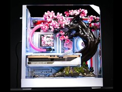 The Cherry Bloom custom PC has heat-reactive titanium alloy petals.