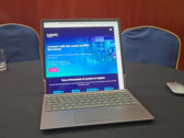 Lenovo's rollable laptop concept. (Source: Notebookcheck via YouTube)