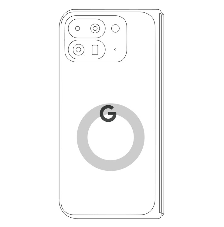 Google's off-centre wireless charging coil design may make the Pixel 9 Pro Fold difficult to wirelessly charge on any vertical wireless charger. (Image source: Google)