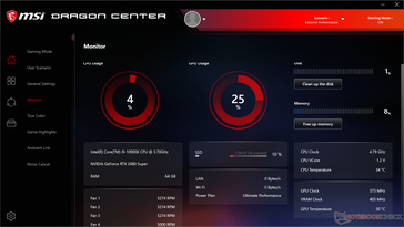 System idle (Turbo Fan on)