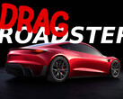 Tesla's next-generation Roadster will allegedly have dragster-like acceletation, but experts have doubts. (Image source: Tesla - edited)