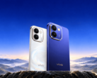 Vivo Y600 smartphones in white and blue
