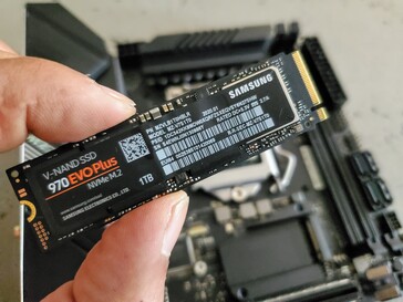 The Samsung 970 Evo Plus M.2 SSD. (Image: Notebookcheck)