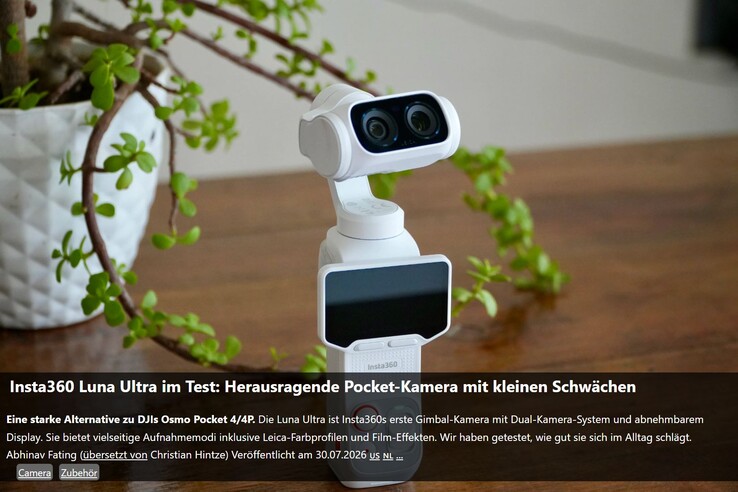 Our review of the Insta360 Luna Ultra