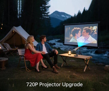 The built-in projector may come in handy for movie nights (Image source: 8849)