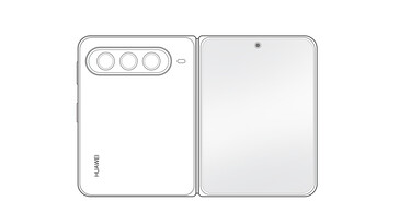 Huawei Pura X Max leaked sketches - unfolded.
