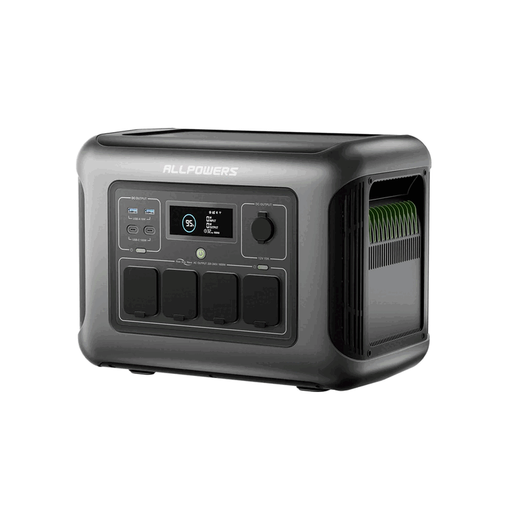 The Allpowers R1500 Lite portable power station features a total of 8 ports (Image source: Allpowers)