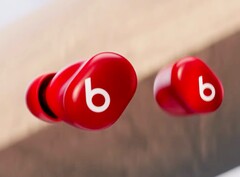 The Beats Solo Buds are offered in four colors, including red. (Image: Apple)