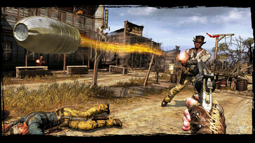 An image showing a fight in Call of Juarez: Gunslinger.