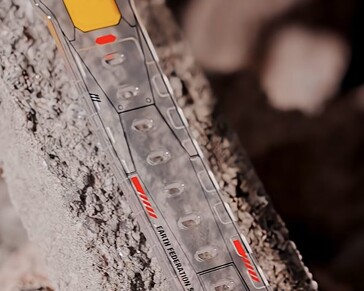 Transparent band of the G-Shock x Mobile Suit Gundam