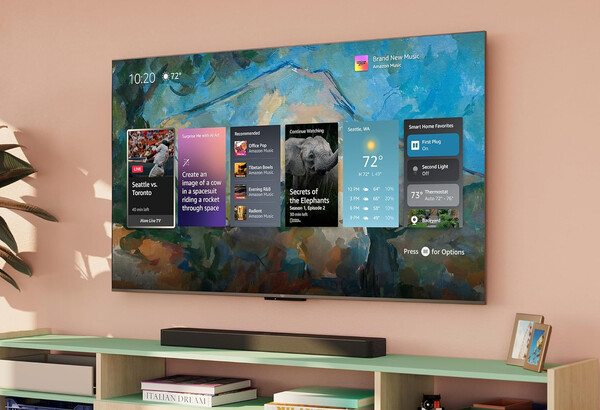 Amazon Fire TV Ambient Experience displays useful information when the TV isn't in use. (Image source: Amazon)