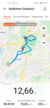 Huawei Watch GT 2 Pro Bike Tour Route