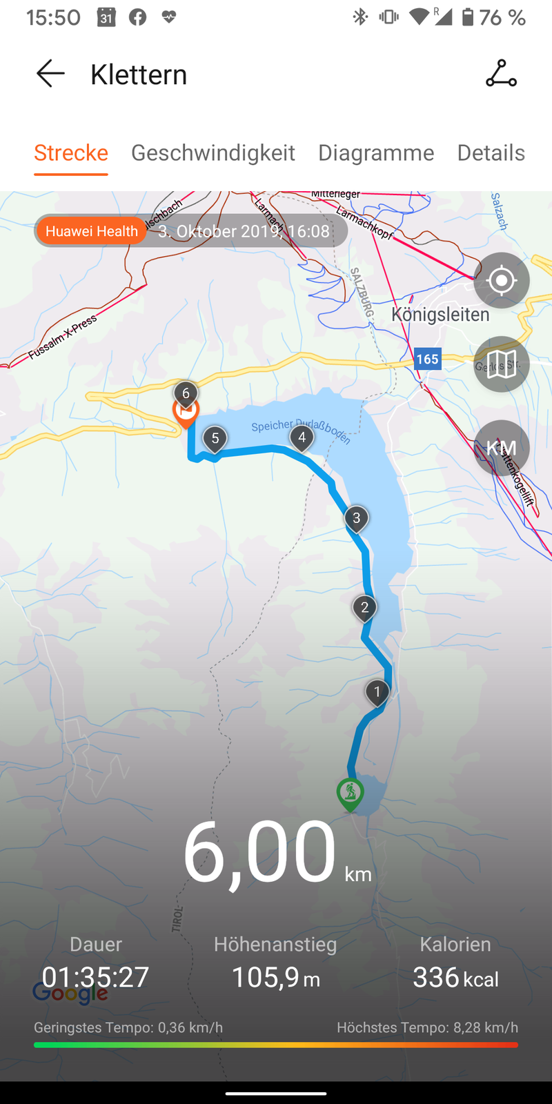 huawei watch gt gps maps