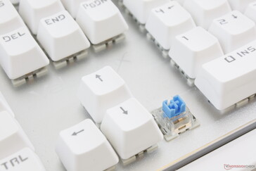 Key caps can be easily removed for cleaning or replacement