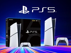 Banner with PS5 Slim Digital console (Image source: Sony PlayStation with edits)