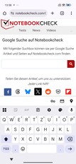 Gboard in portrait mode