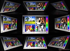 Minor loss of brightness and color information at extremes angles